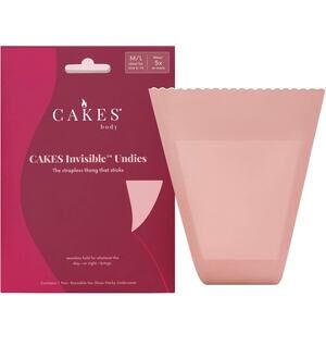 CAKES Invisible™ Undies Reusable Sticky Thong Women’s No Show Adhesive Underwear